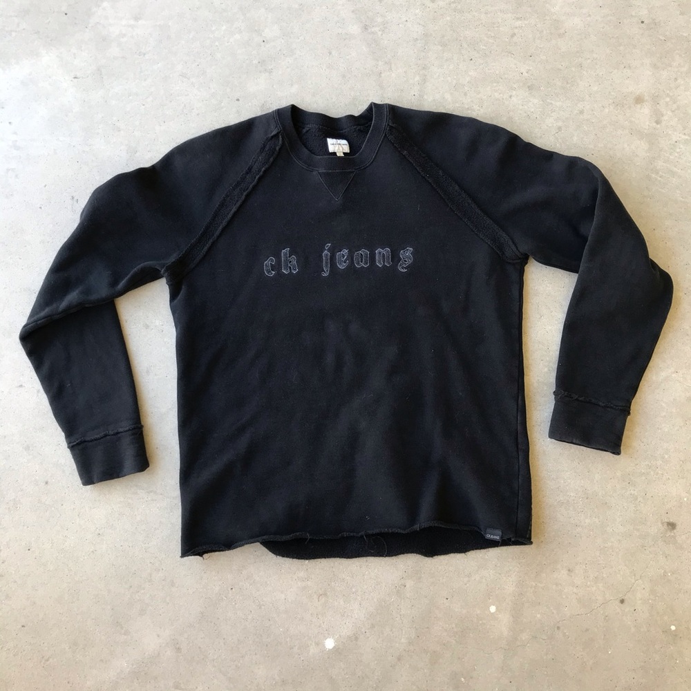 Vintage Calvin Klein raglan crew neck sweater